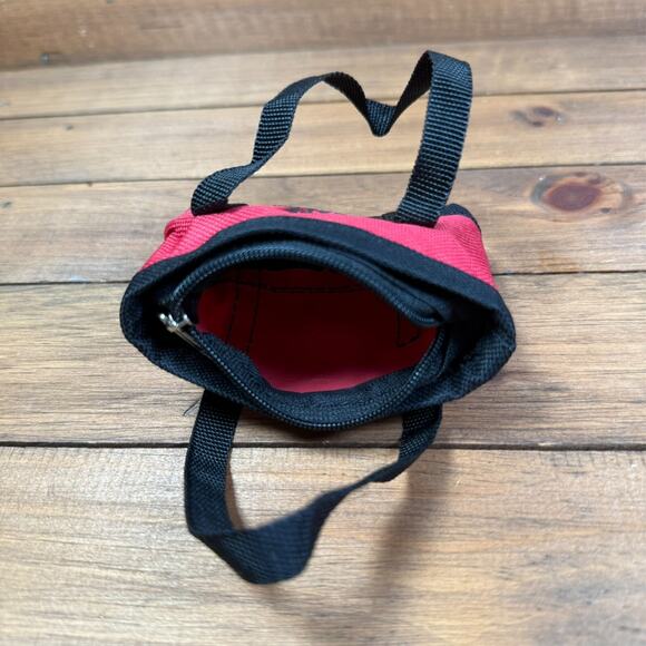 Trader Joe's Red Black Mini Micro Tote Coin Purse NO REUSABLE SHOPPING BAG - Picture 3 of 3